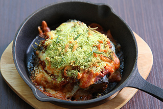 サバ缶とトマトのチーズ焼き